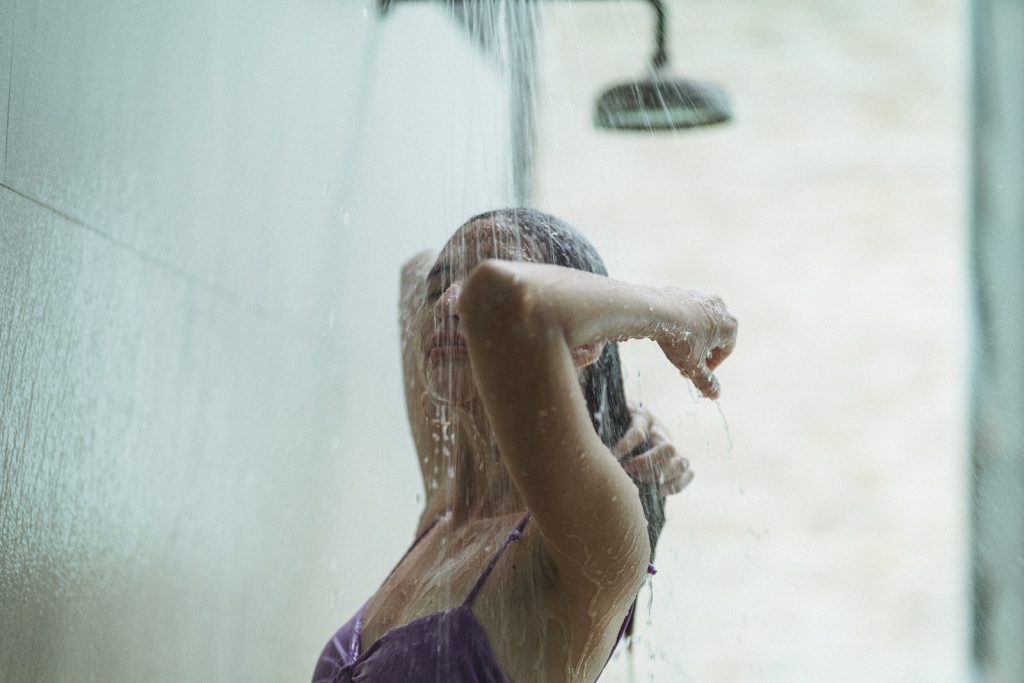 récupération eau de douche