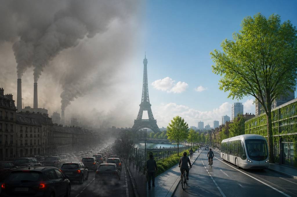 Air pollution in Paris : causes et solutions durables
