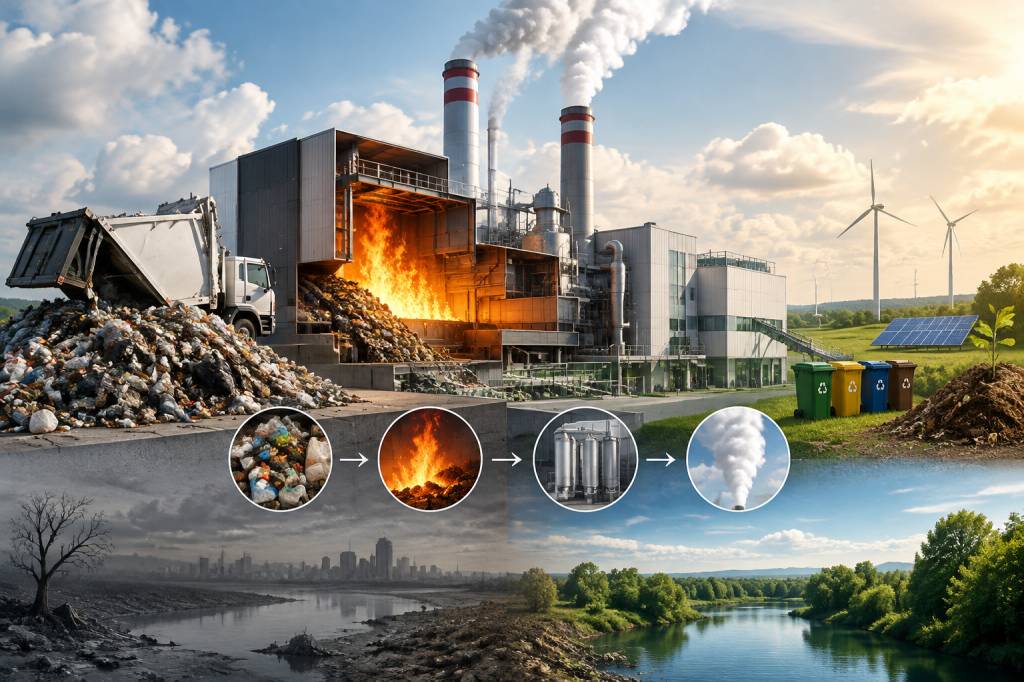 Incinérateur des déchets : fonctionnement, impacts environnementaux et alternatives durables