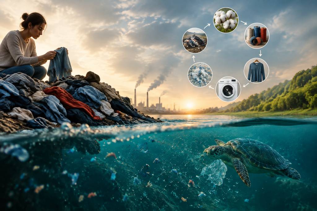 Pollution des vêtements : comprendre son impact sur l’environnement et agir au quotidien