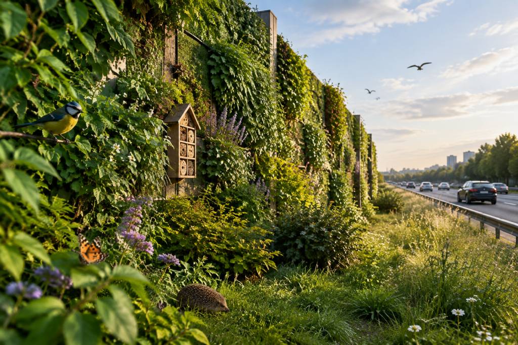 Mur anti-bruit végétal : comment réduire les nuisances sonores tout en favorisant la biodiversité ?